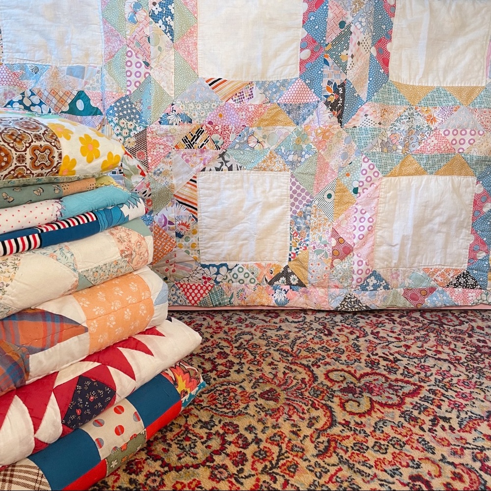 Vintage crib quilt